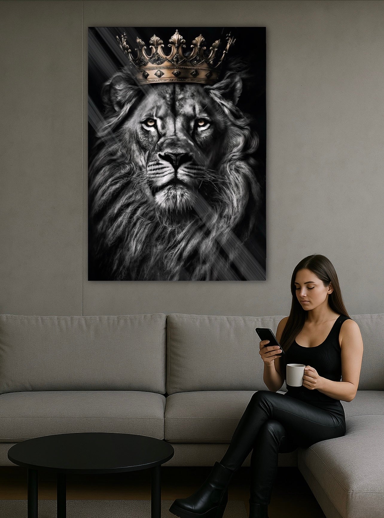 Lion With Crown