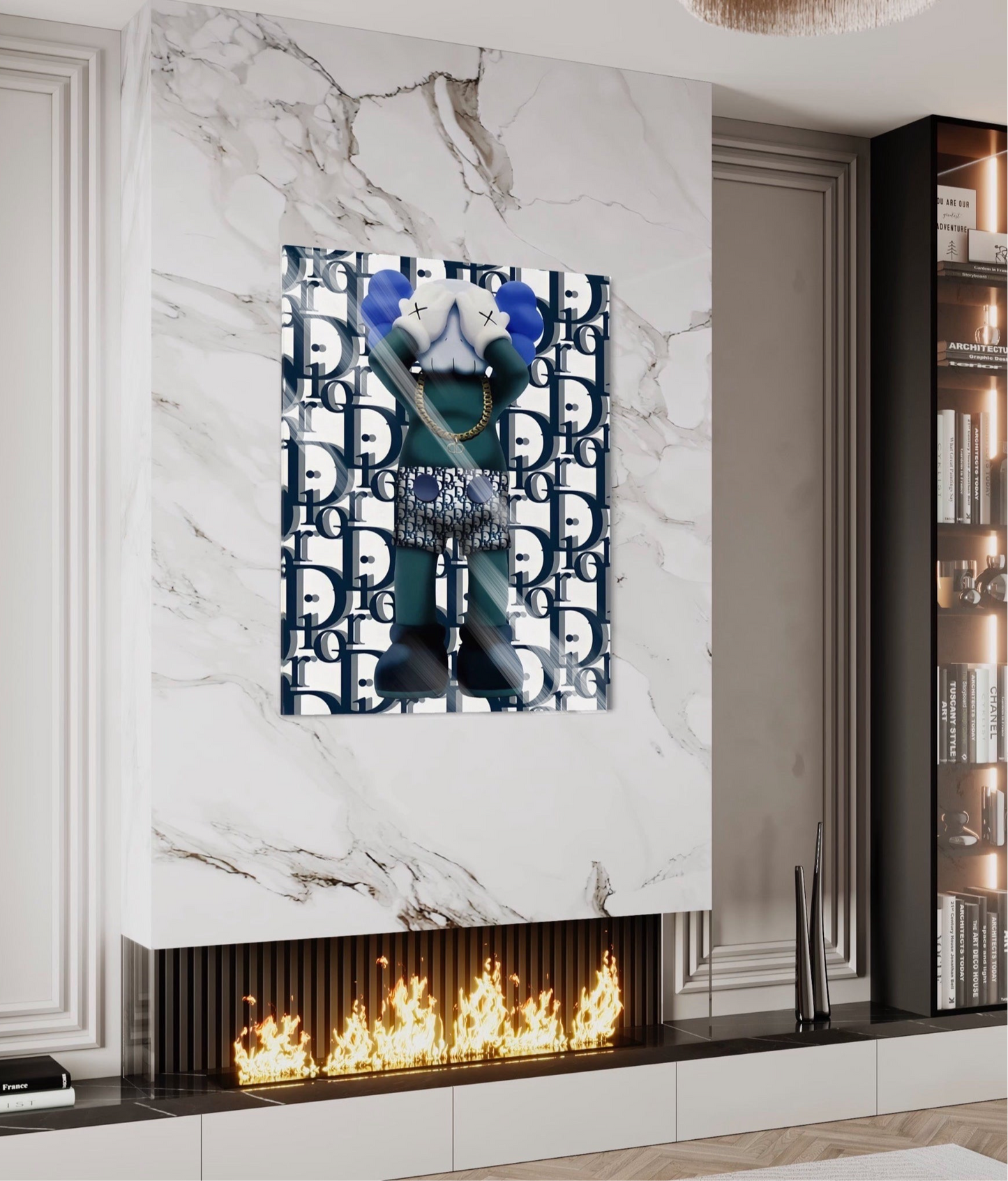 Kaws Blue Dior