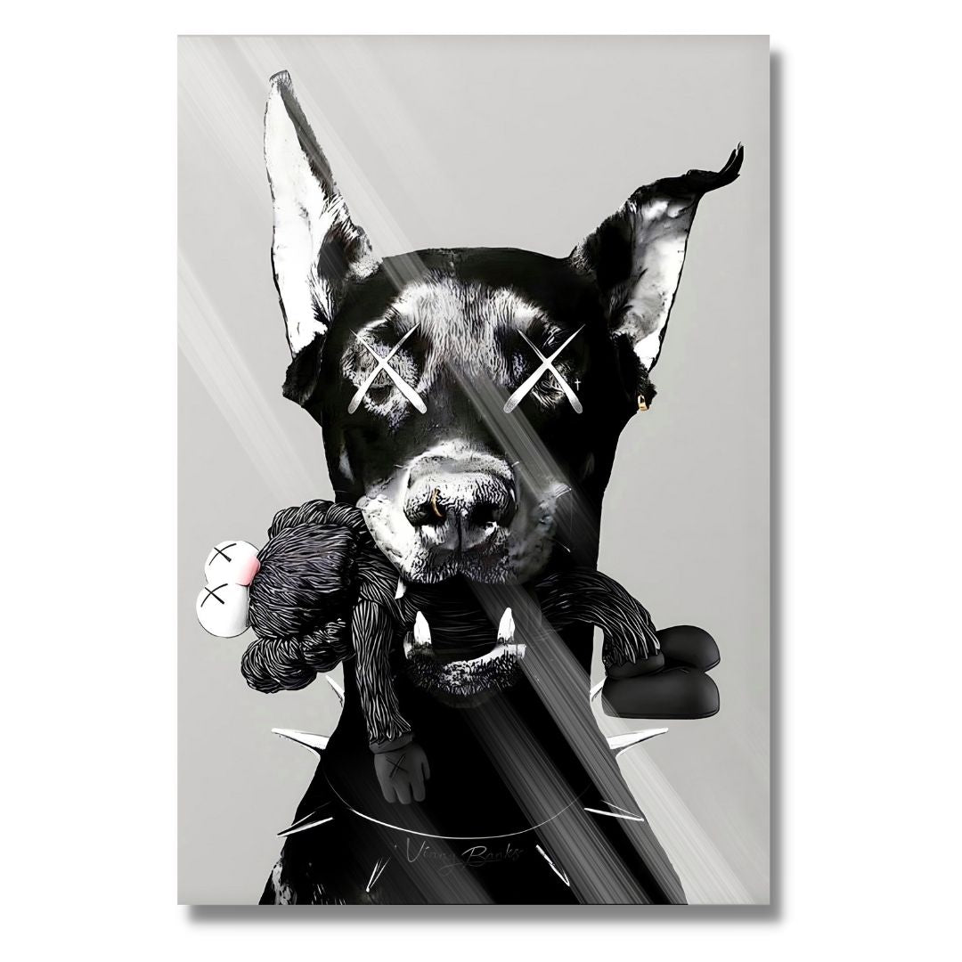 Kaws Doberman