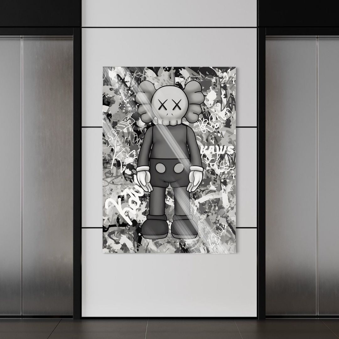 Kaws B&W Graffiti