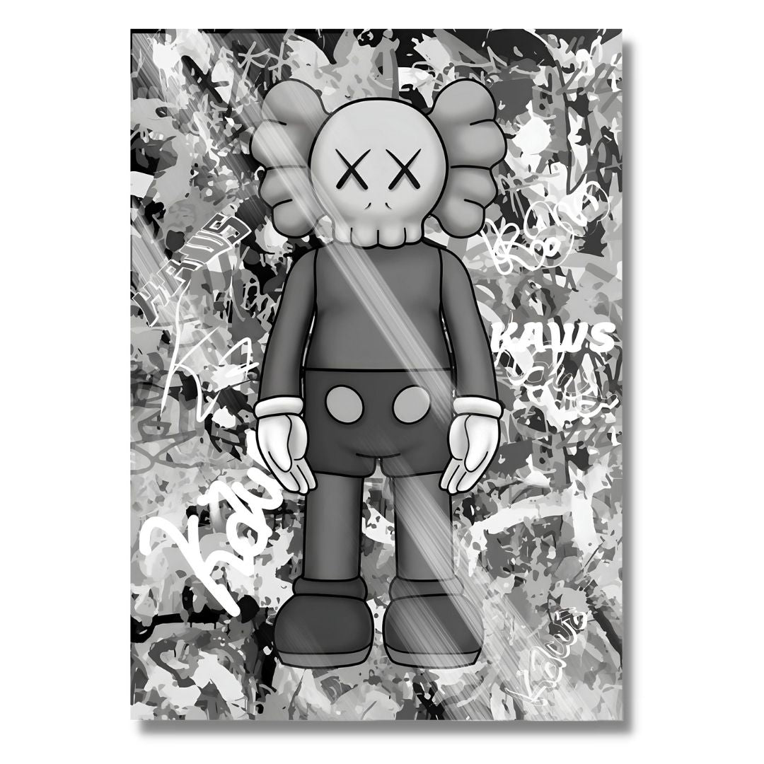 Kaws B&W Graffiti