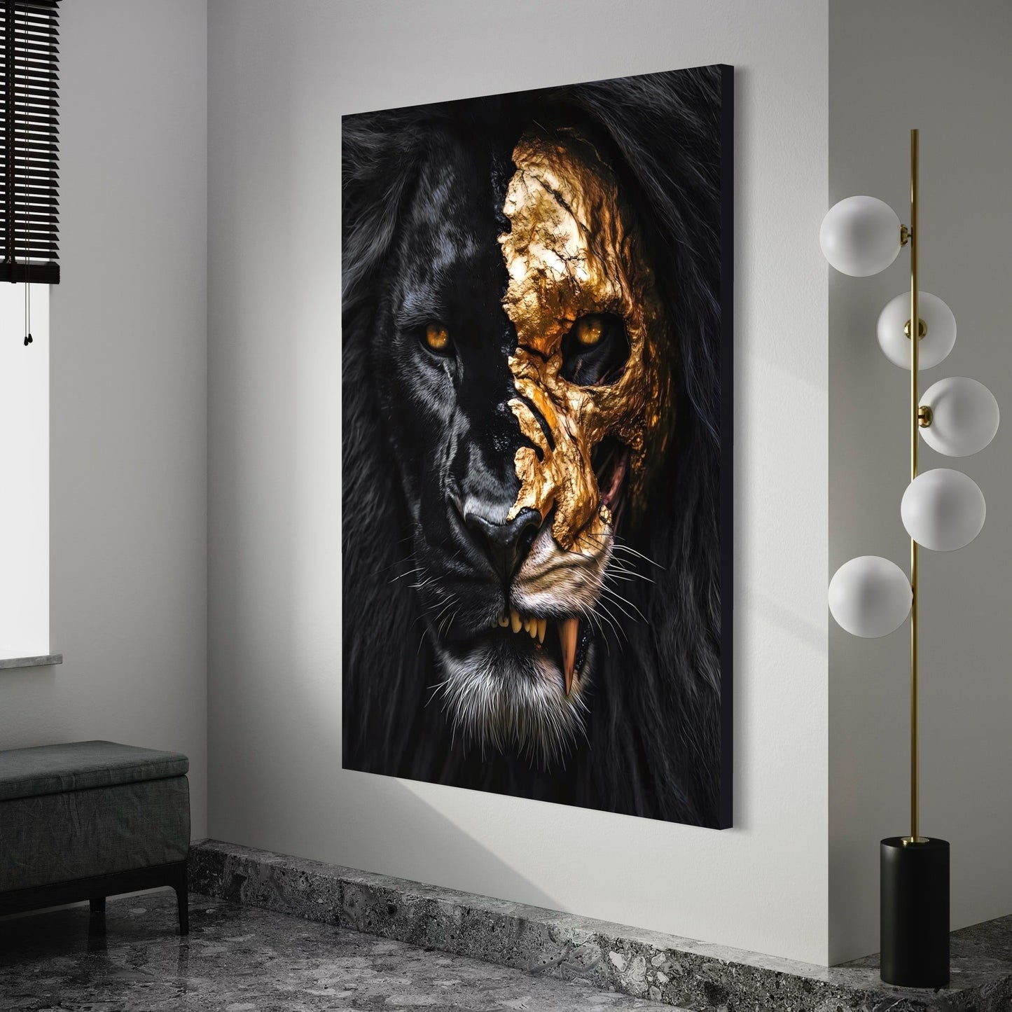 Gold Mask Lion