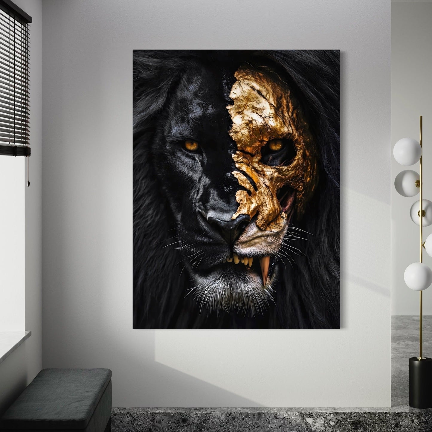 Gold Mask Lion