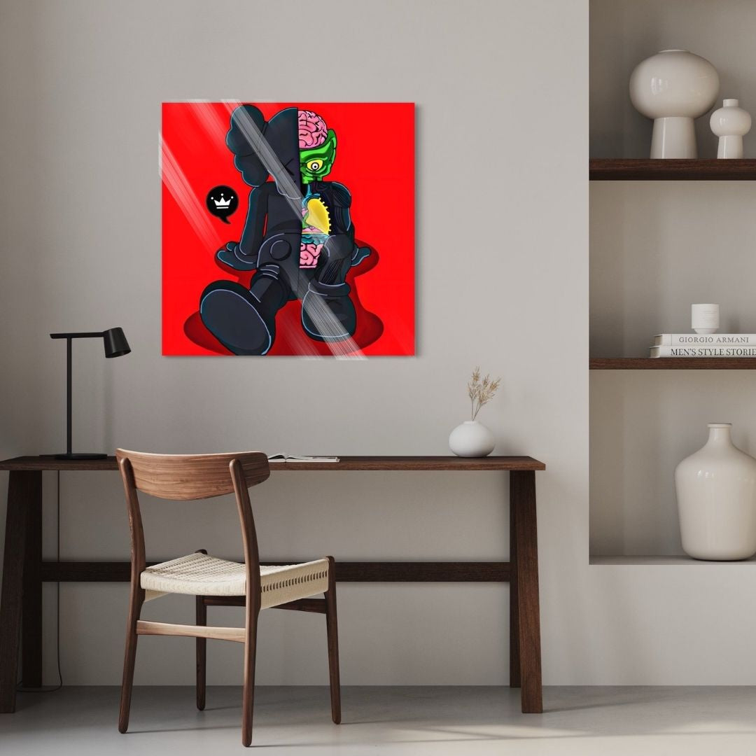 Kaws Anatomy Sit Red