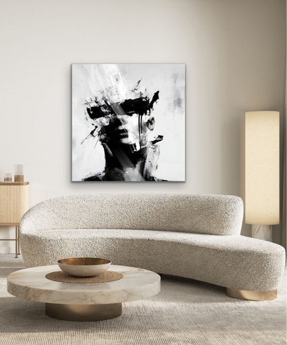 B&W Abstract Face
