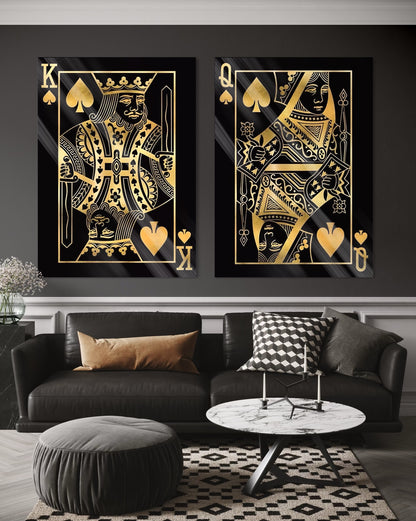 Gold King & Queen (2 pzs)