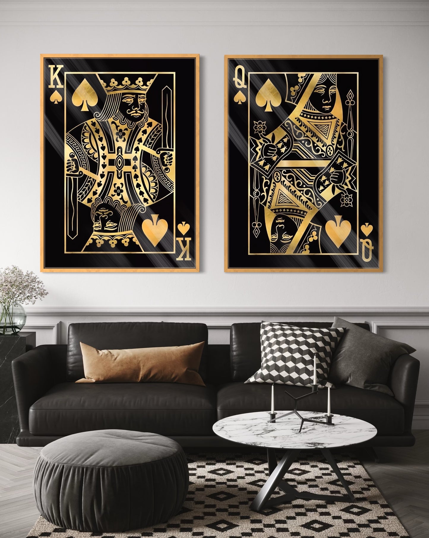 Gold King & Queen (2 pzs)