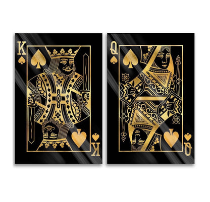 Gold King & Queen (2 pzs)