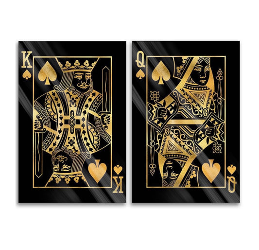 Gold King & Queen (2 pzs)