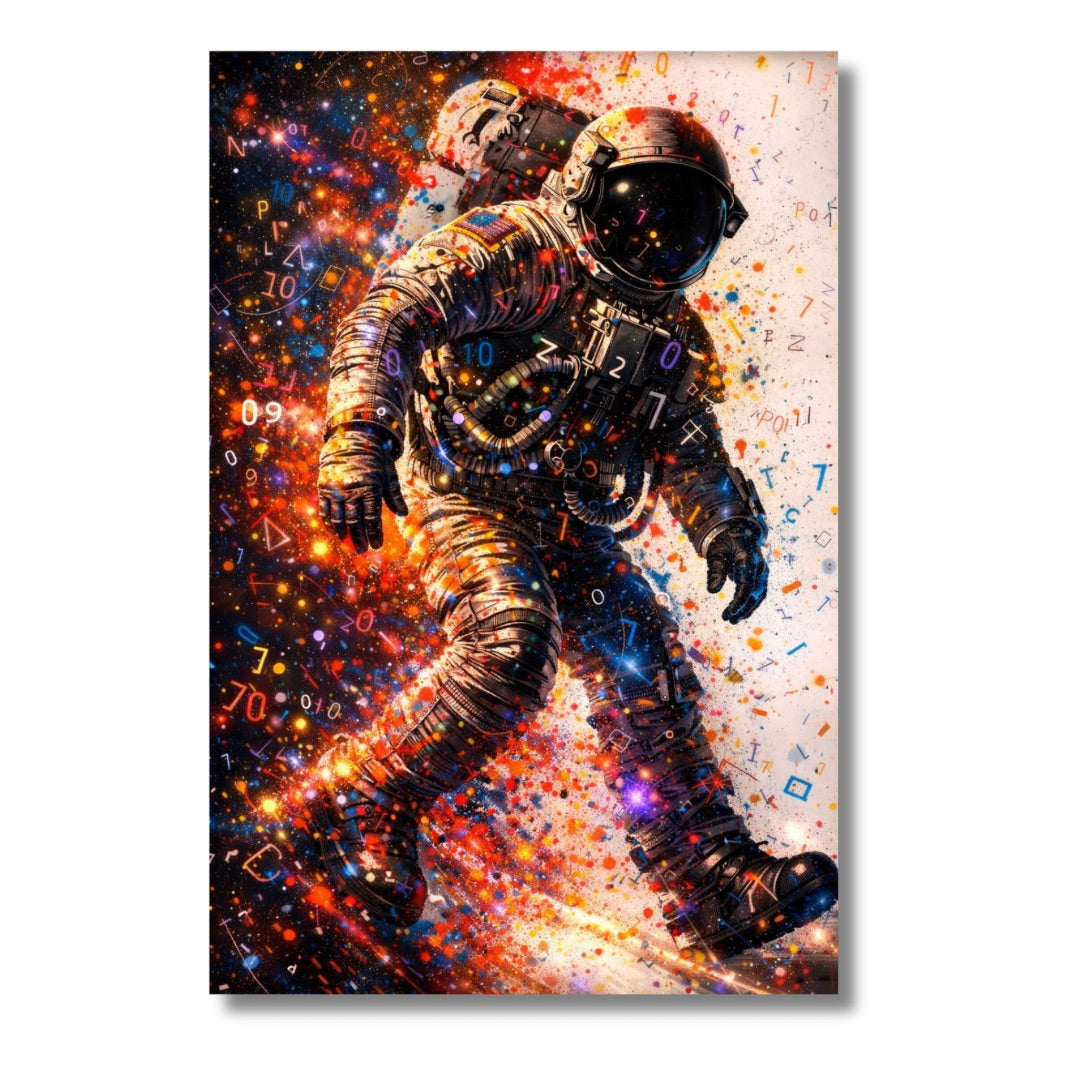 Astronaut Colored Numbers