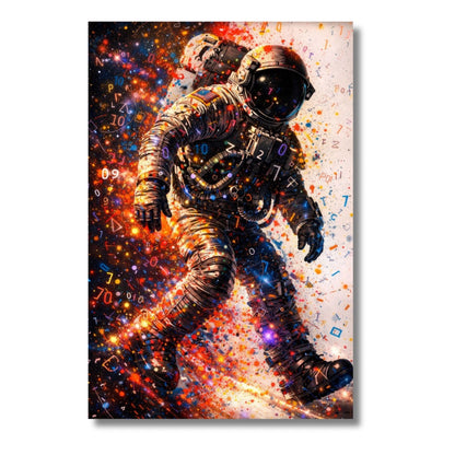 Astronaut Colored Numbers