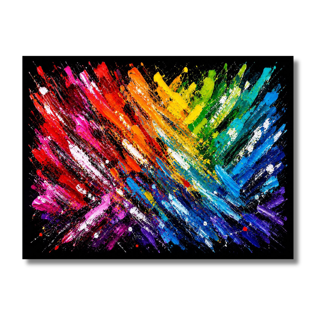Rainbow Explosion -Black