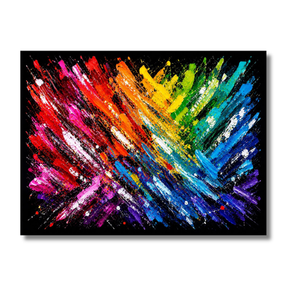Rainbow Explosion -Black