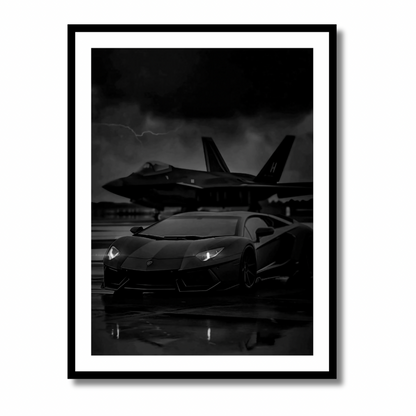 Vintage Lambo & Jet