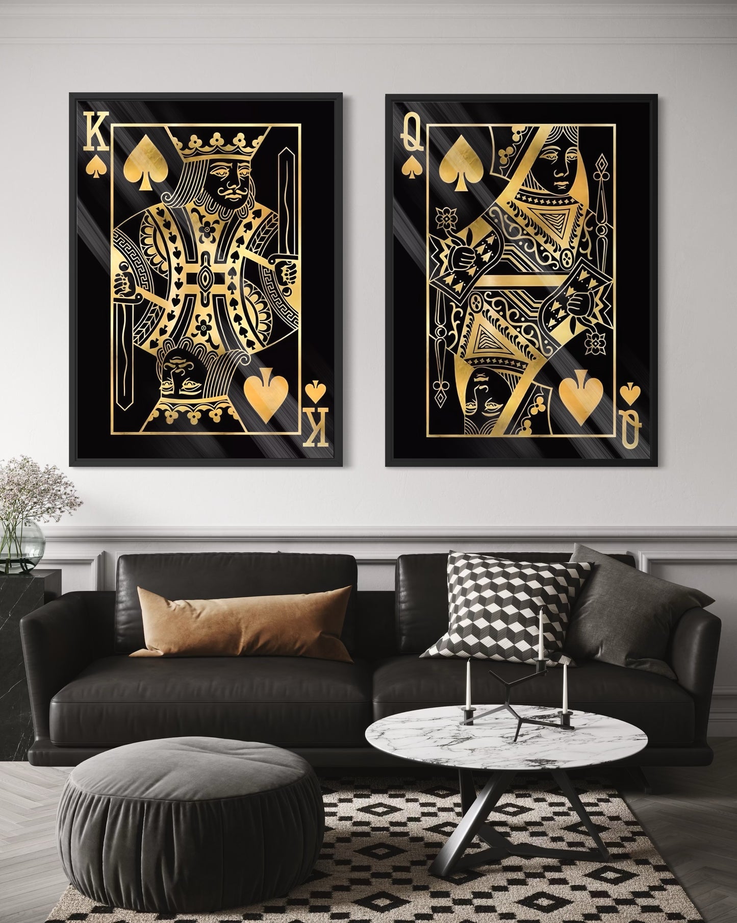 Gold King & Queen (2 pzs)