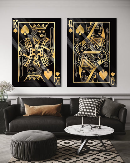 Gold King & Queen (2 pzs)