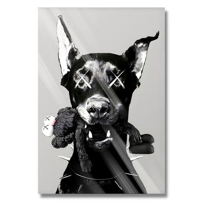 Kaws Doberman