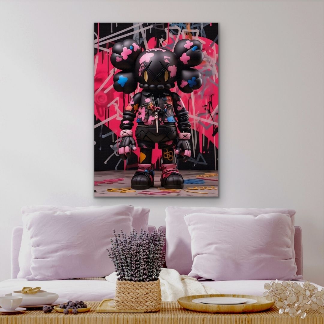 Kaws Black & Pink