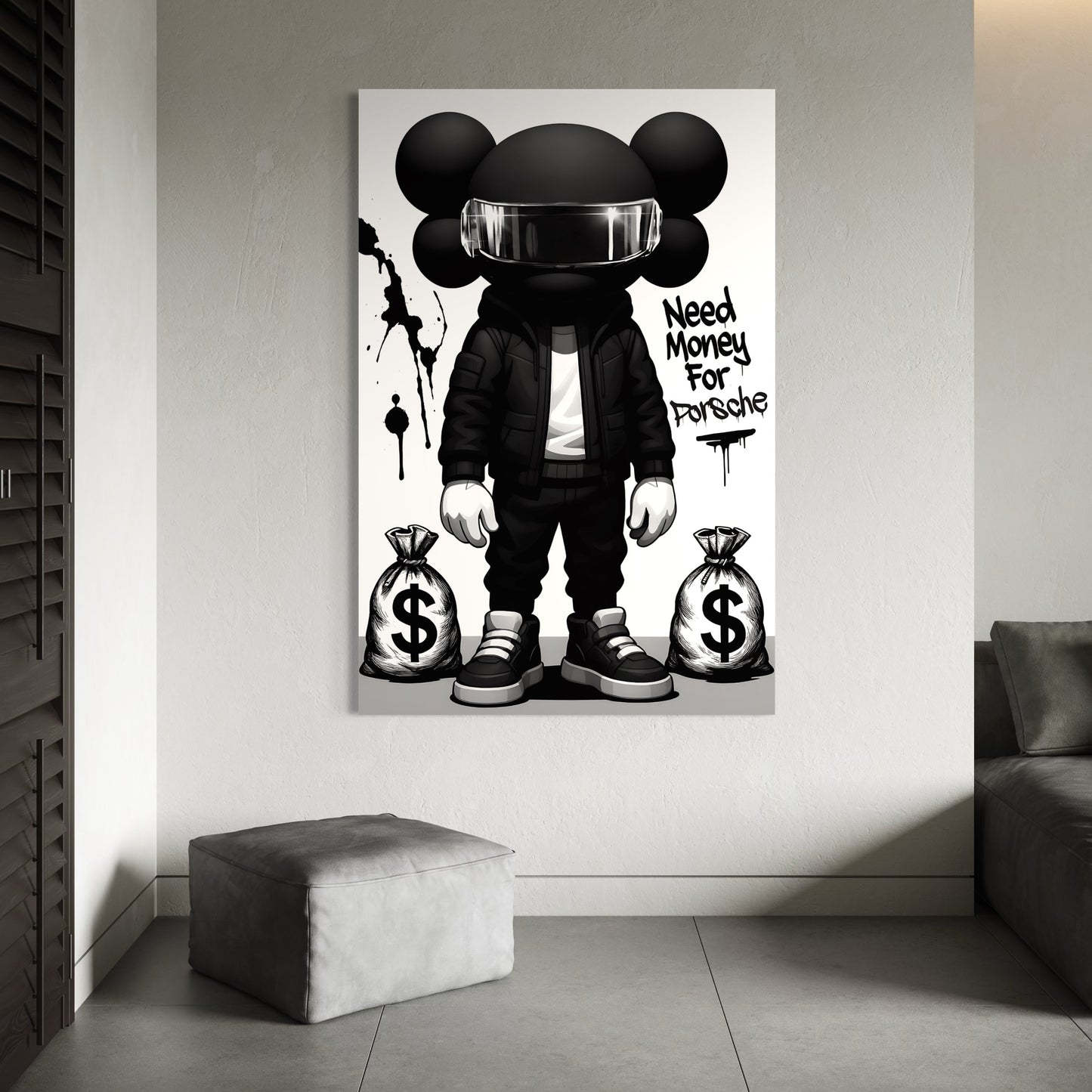Kaws Need Money 4 Porsche