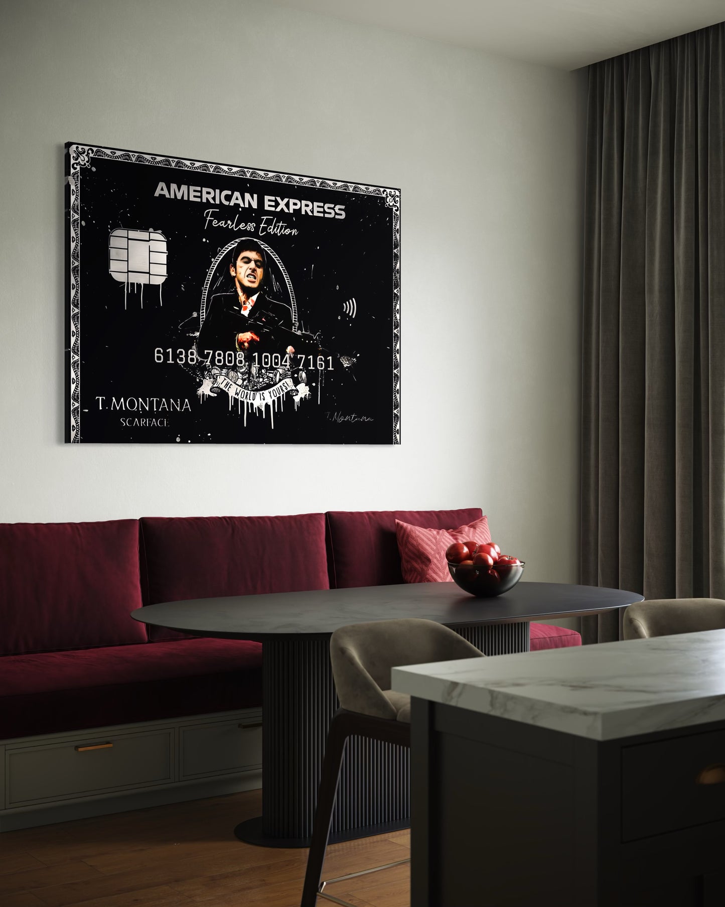 Amex Black Montana Silver