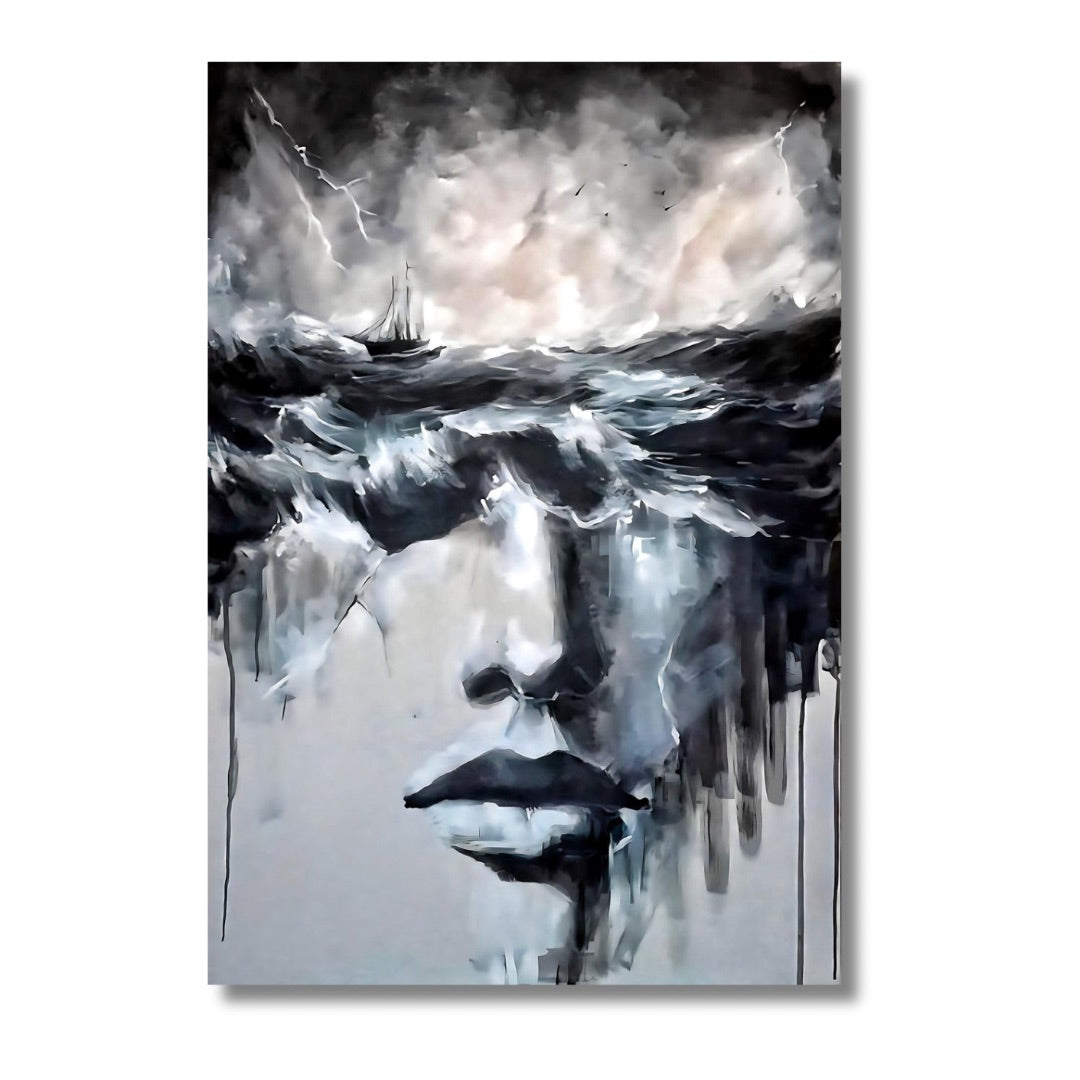 Abstract Woman Sea