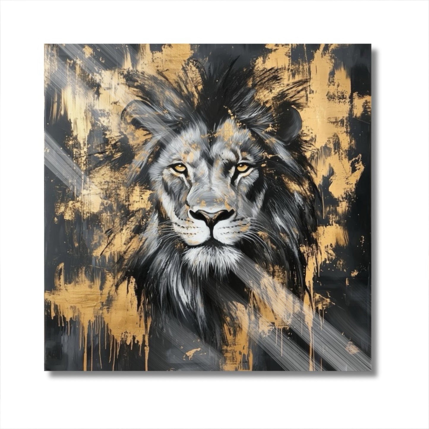 Gold Paint Lion