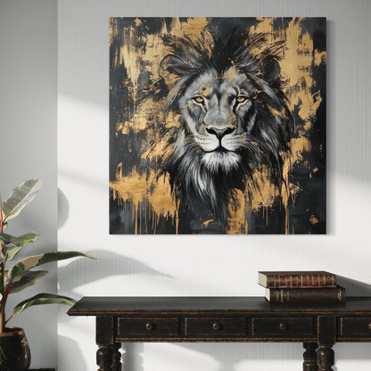 Gold Paint Lion