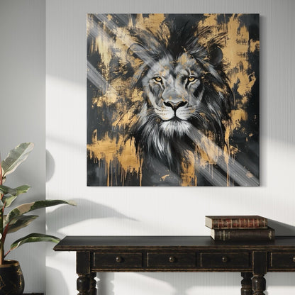 Gold Paint Lion