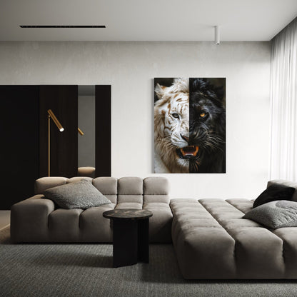 Black & White Lion