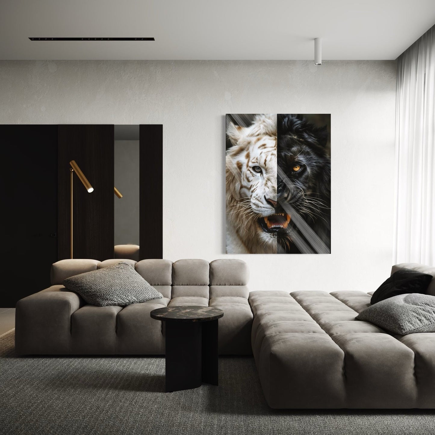 Black & White Lion