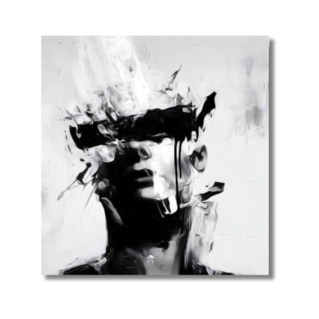 Abstract Face B&W