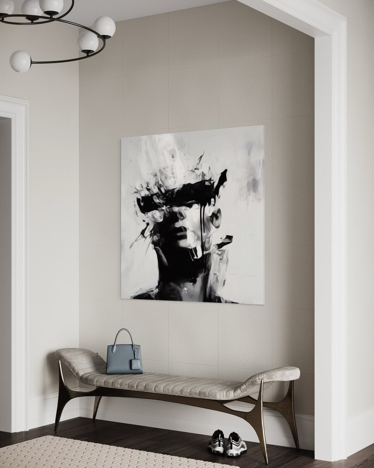 Abstract Face B&W