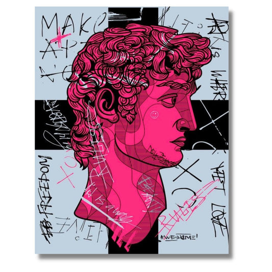 Pink David Art