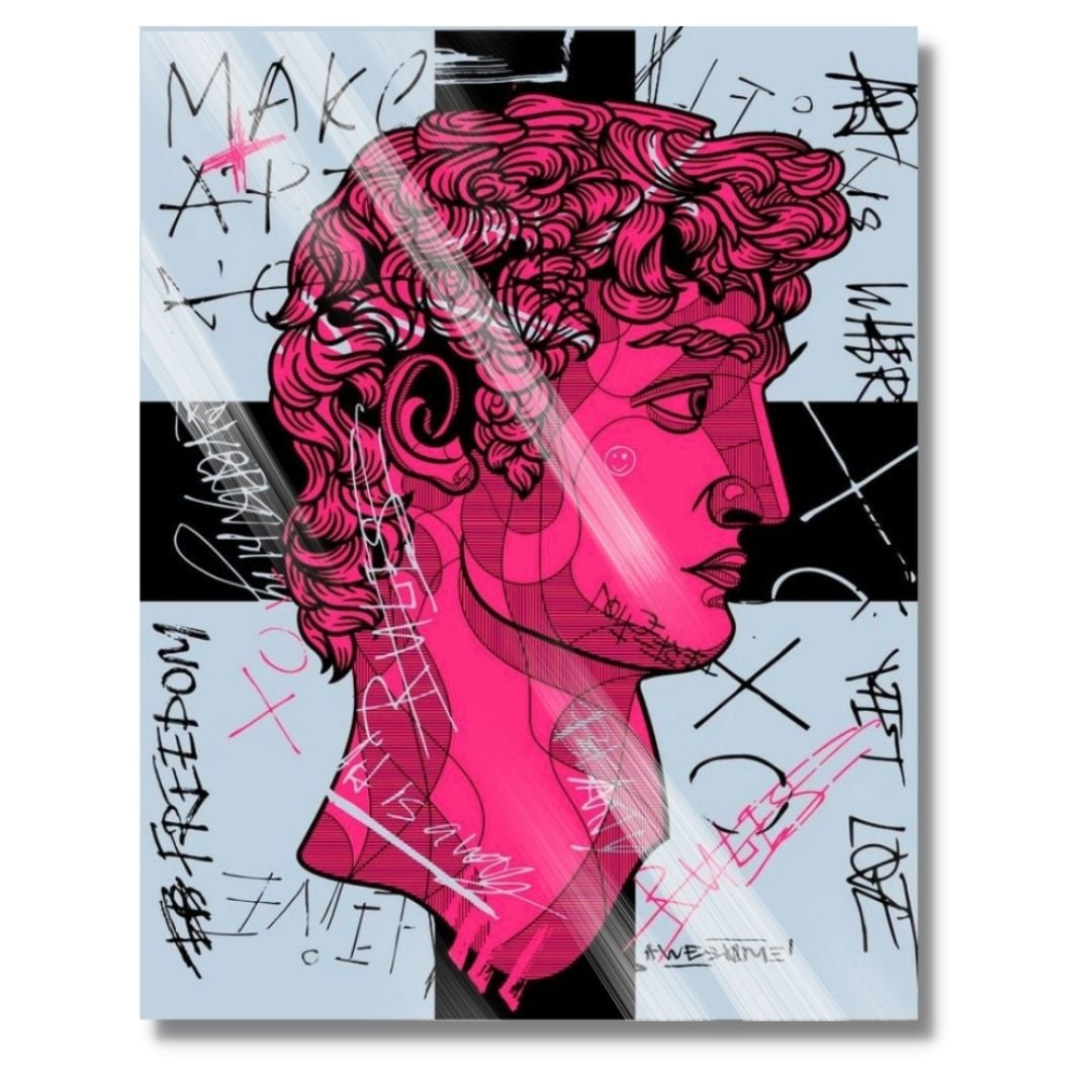 Pink David Art