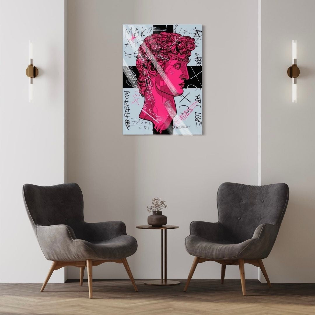 Pink David Art