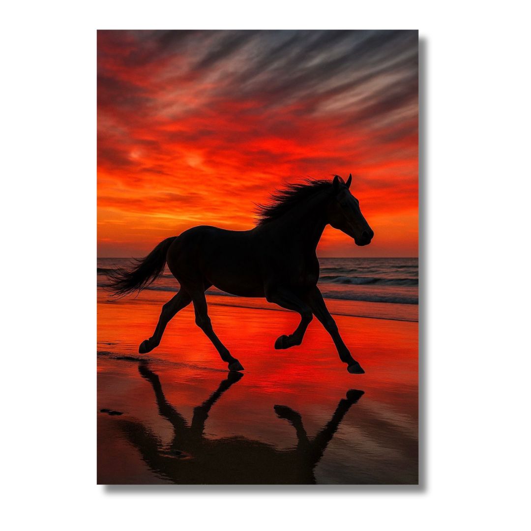 Red Sunset Horse