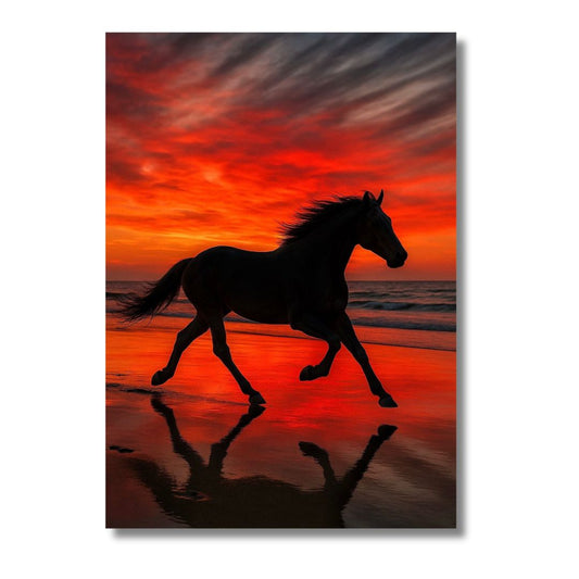 Red Sunset Horse