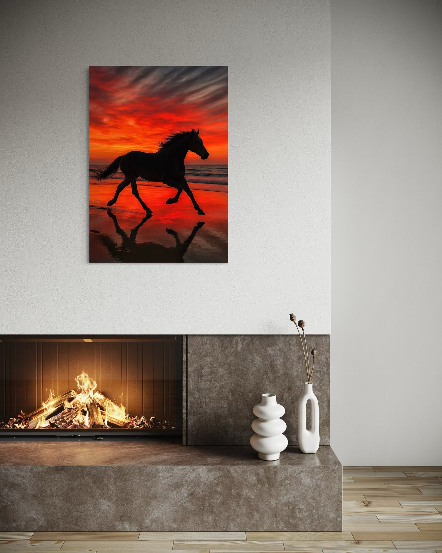 Red Sunset Horse