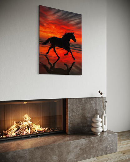Red Sunset Horse