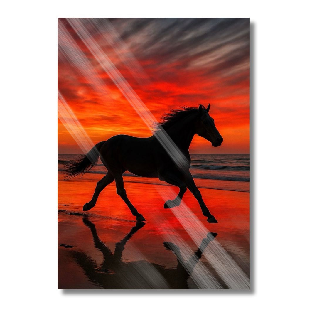 Red Sunset Horse