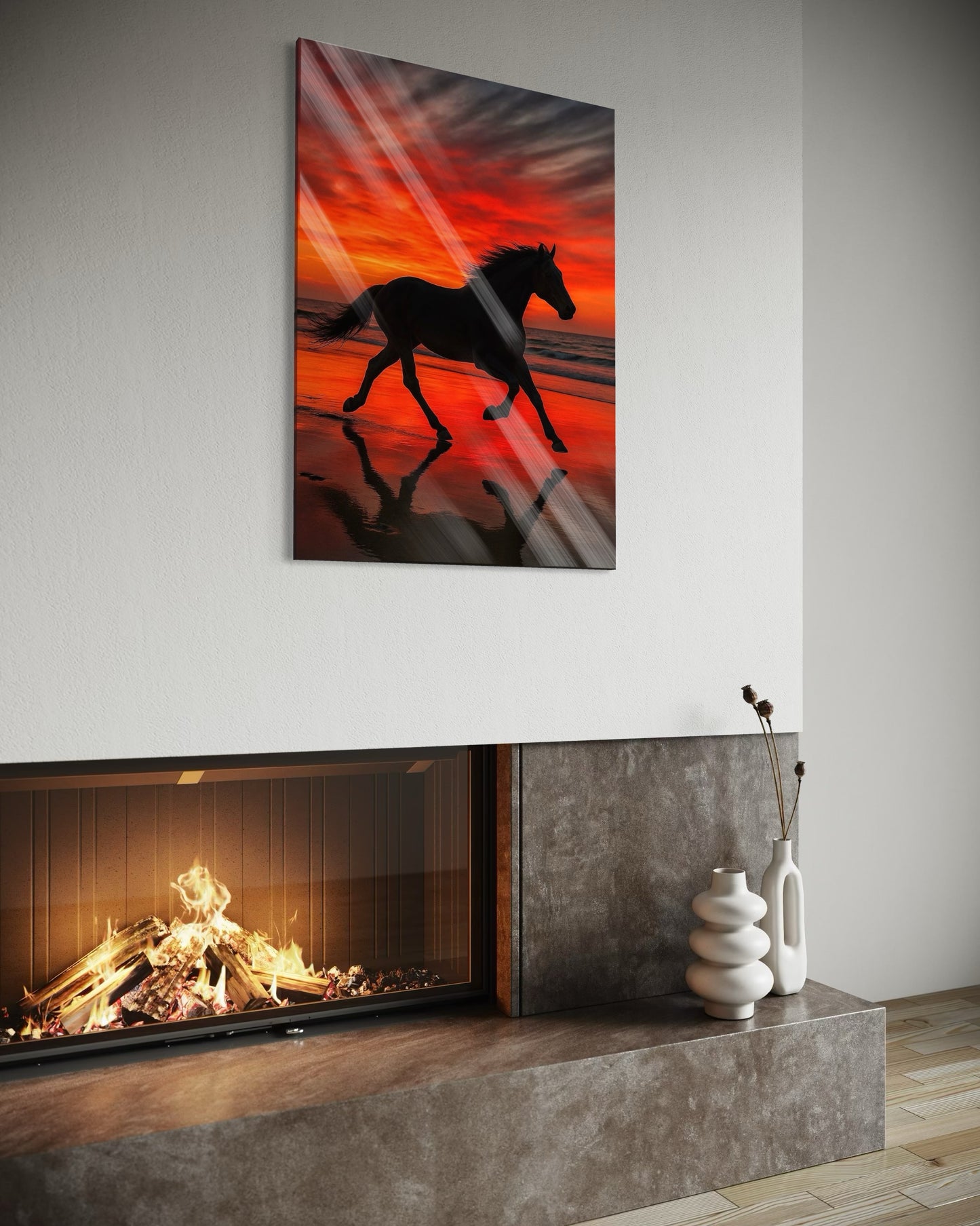 Red Sunset Horse