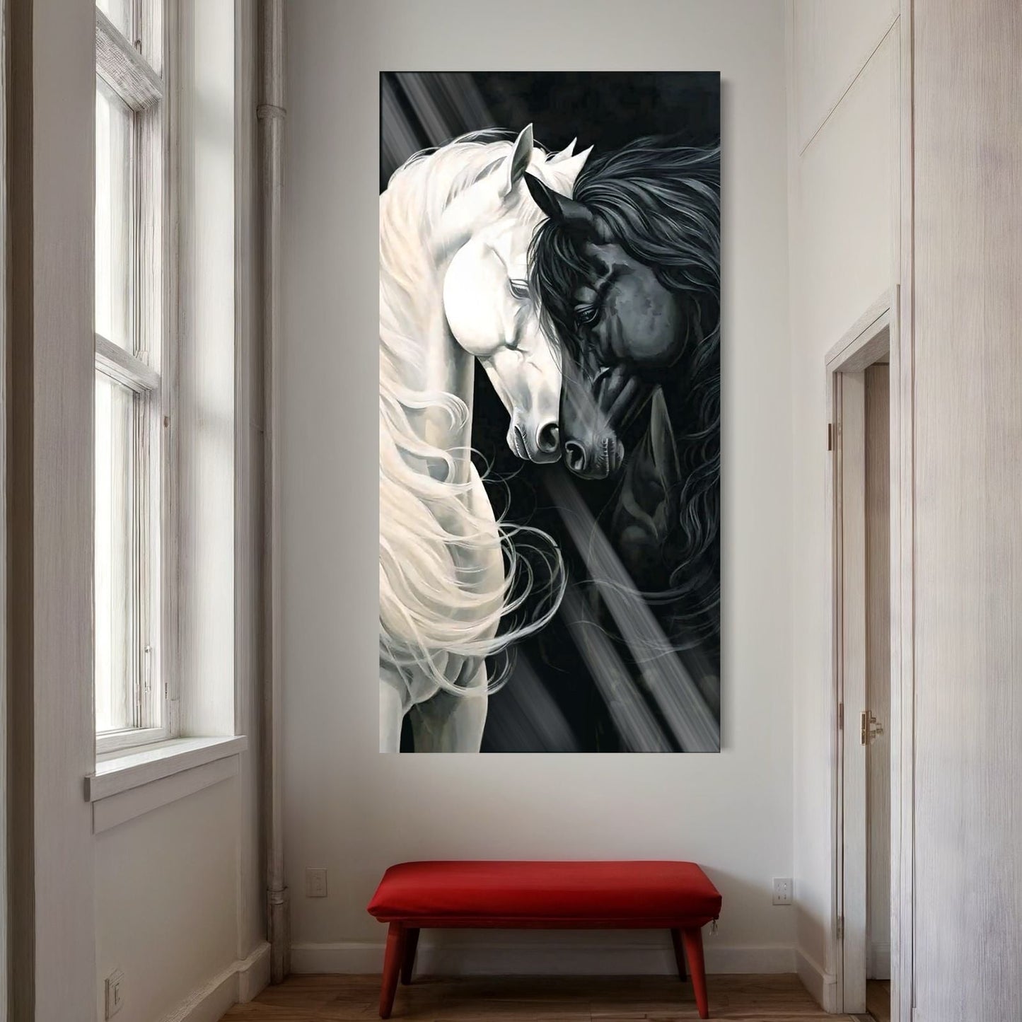 Black & White Horses