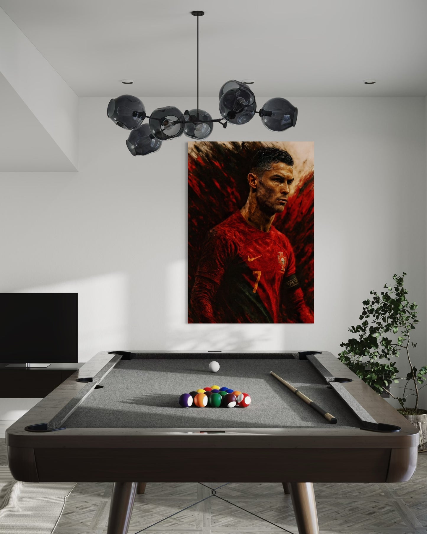 Red Ronaldo Painting