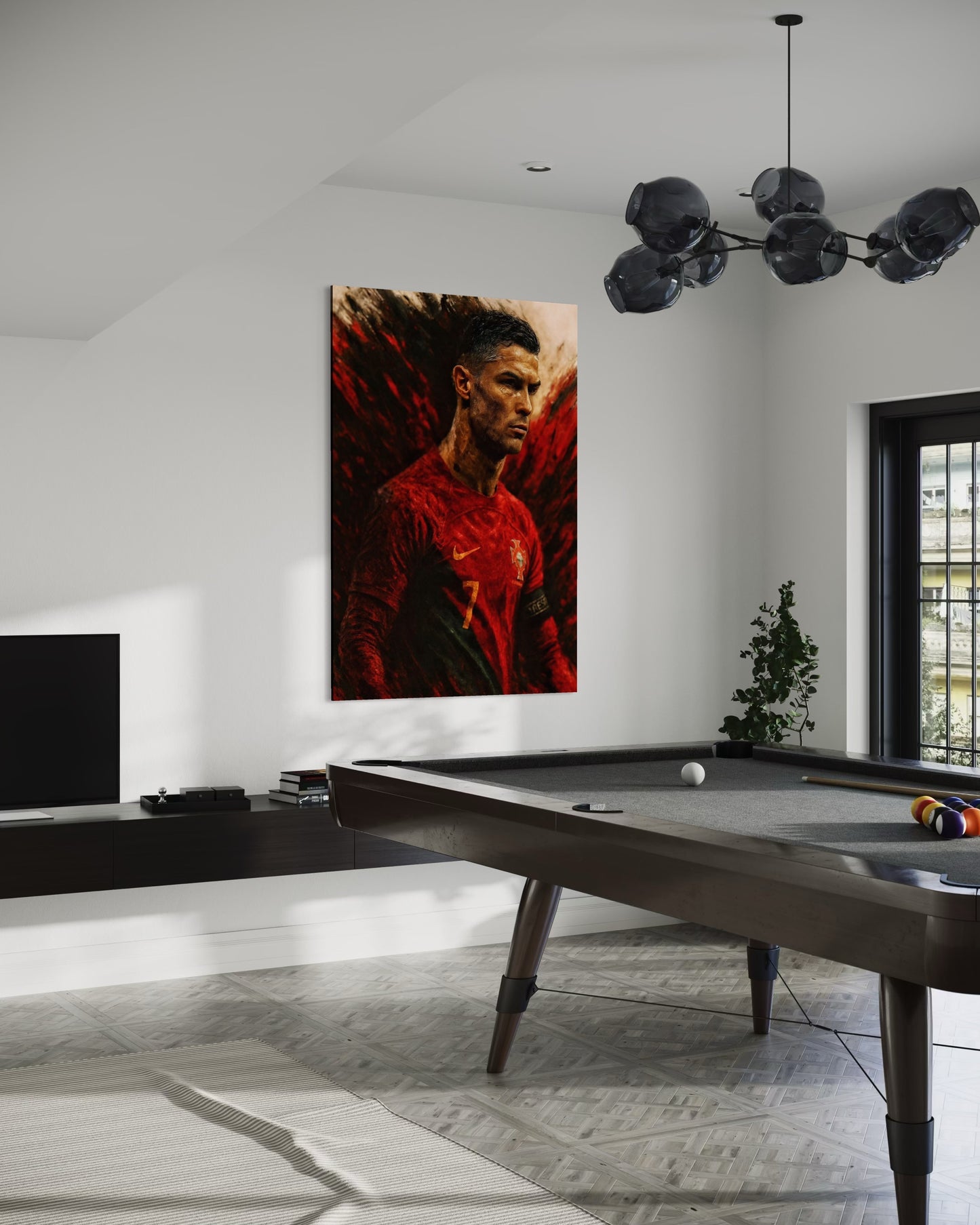 Red Ronaldo Painting