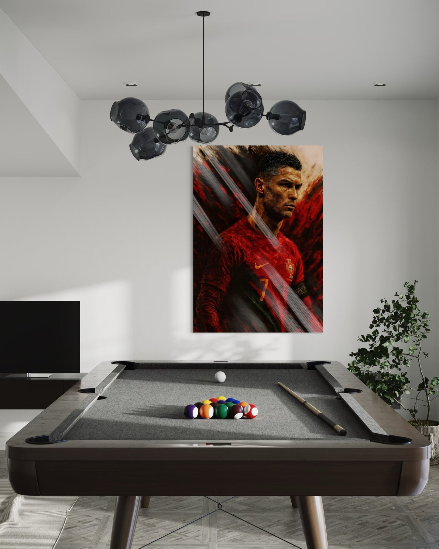 Red Ronaldo Painting