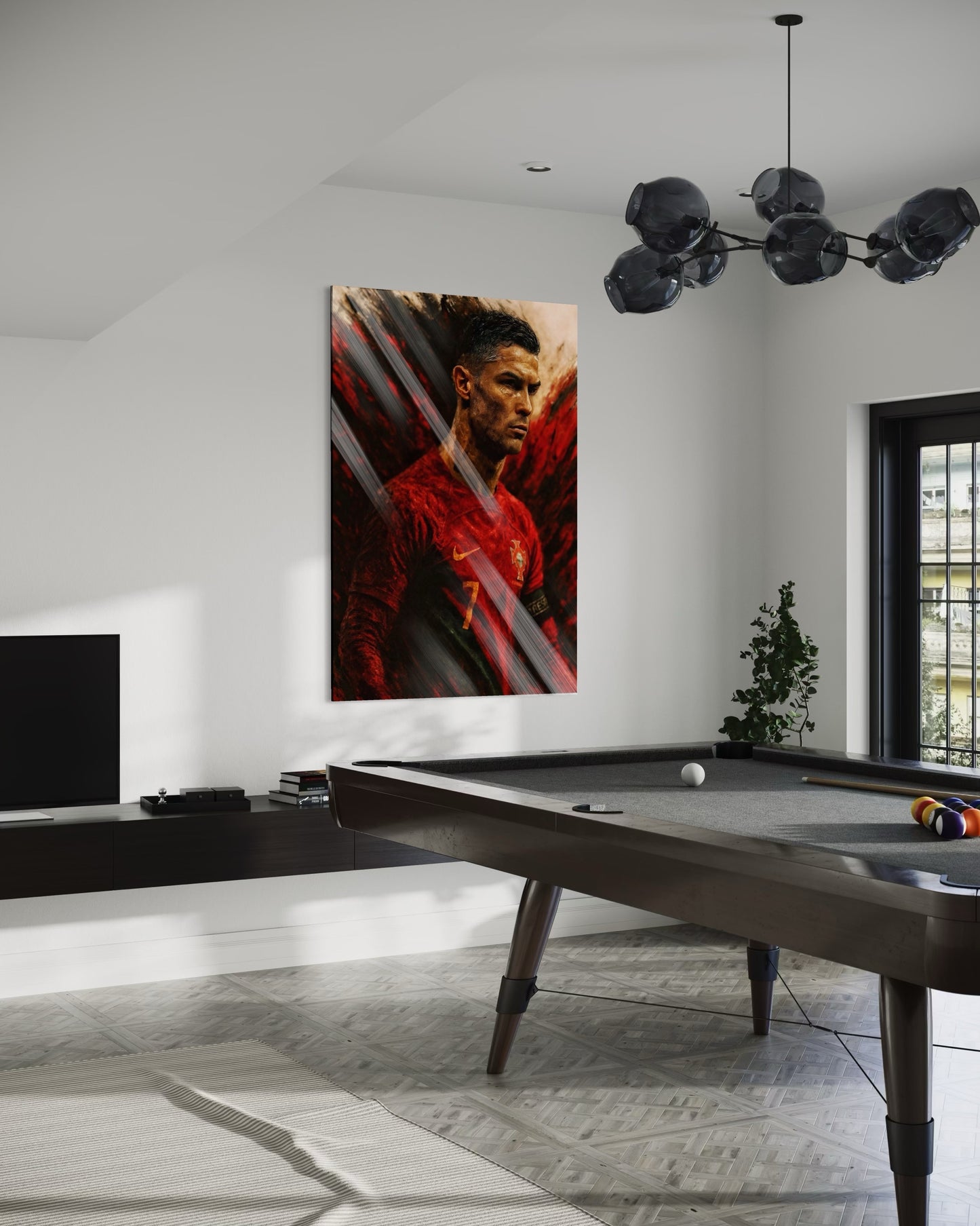 Red Ronaldo Painting