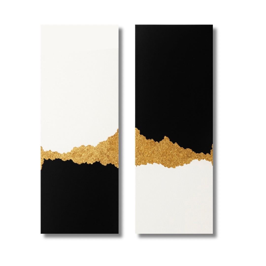 Black & White with Gold (2 pzs)