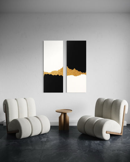Black & White with Gold (2 pzs)