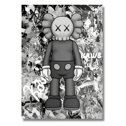 Kaws B&W Graffiti