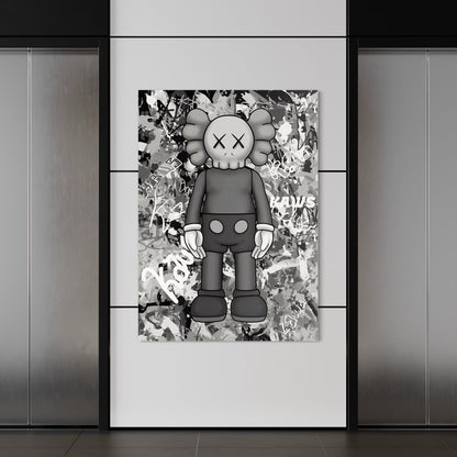 Kaws B&W Graffiti